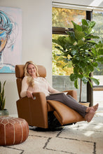 Load image into Gallery viewer, Milan rocking recliner in Vintage Cognac
