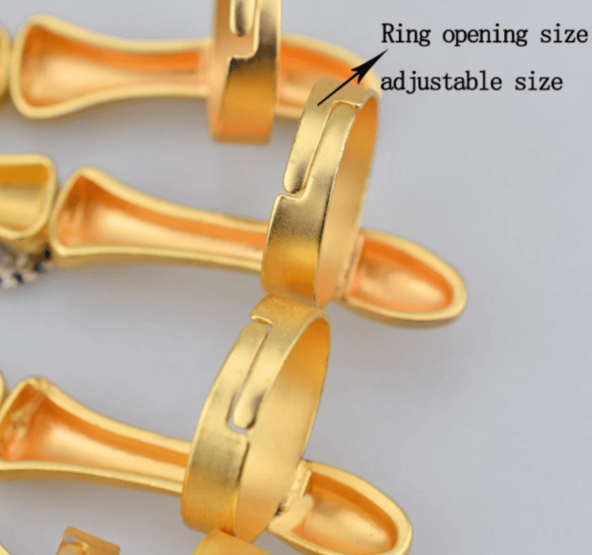 Gold Skeleton Hand Bracelet - American Legend Rider
