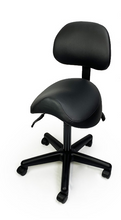 Load image into Gallery viewer, Saddle chair with backrest
