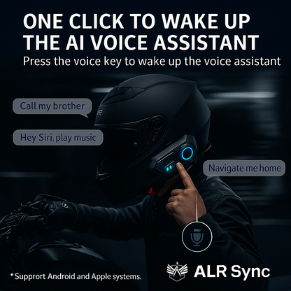 ALR  Motorcycle Helmet Bluetooth Headset