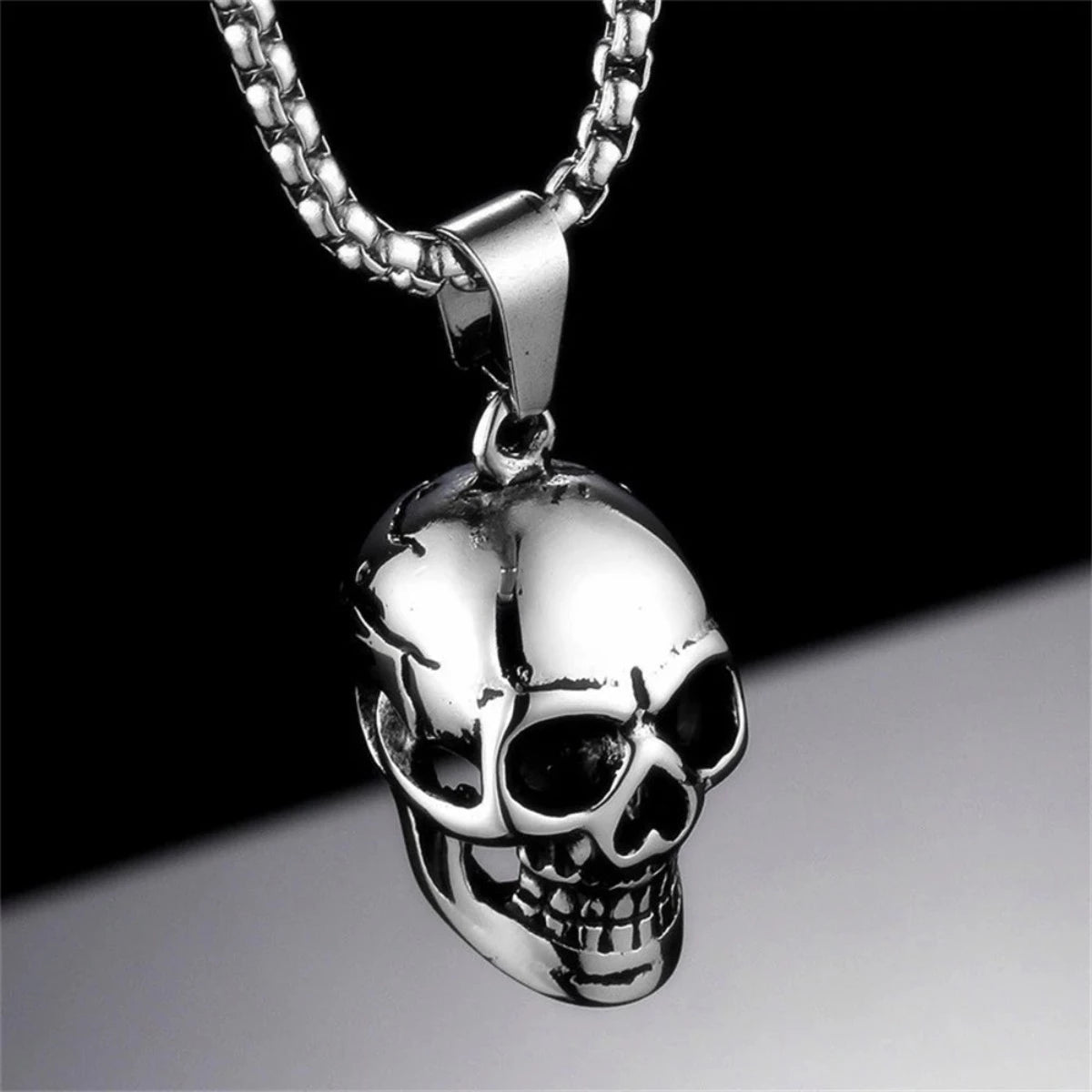 Gothic Punk Skull Necklace