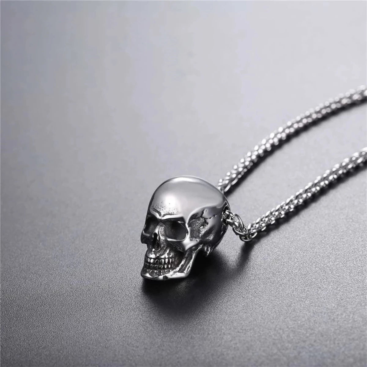 Gothic Punk Skull Necklace