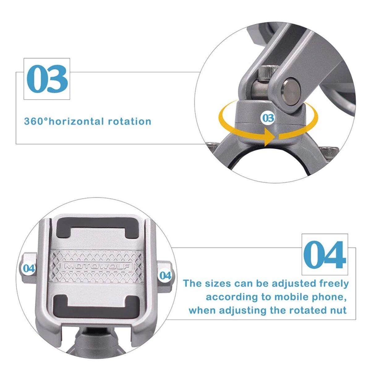 Handlebar Phone Mount Holder - American Legend Rider