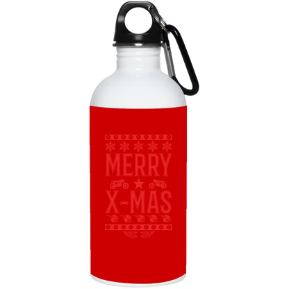 Merry X-Mas Stainless Steel Water Bottle 20 oz.