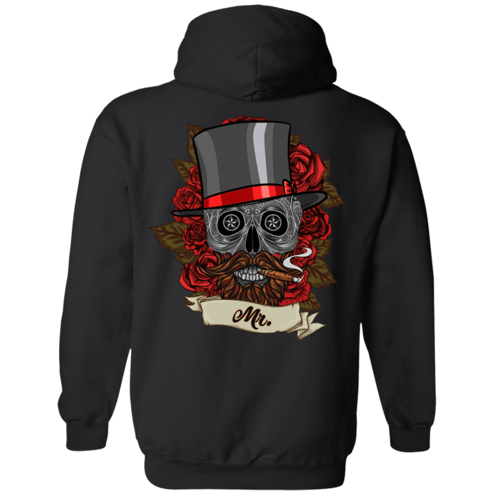 Vintage Floral Skull Hoodie