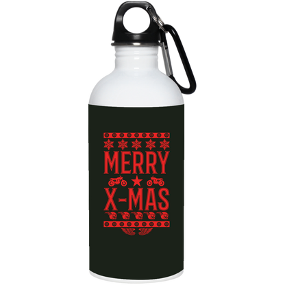 Merry X-Mas Stainless Steel Water Bottle 20 oz.