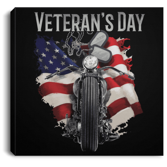Veteran's Day Square Canvas Frame .75in - American Legend Rider
