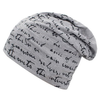 A Fashionable Printed Beanie Hat.