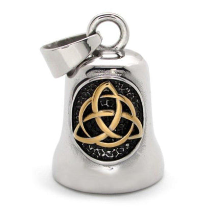 Father & Son Celtic Knot Gremlin Bell with This Bike Protected by the Good Lord Bell Bundle - American Legend Rider