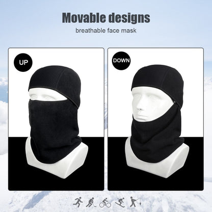 Winter Fleece Warmer Full Face Cover - Deep Blue