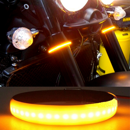 Motorcycle Fork-Mounted LED Turn Signal Light - American Legend Rider