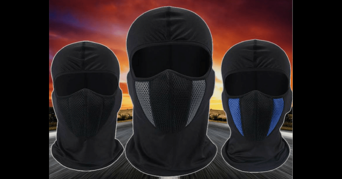 Motorcycle Full Face Mask, Lycra Mesh Fabric, One Size Fits All - American Legend Rider