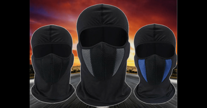 Motorcycle Full Face Mask, Lycra Mesh Fabric, One Size Fits All - American Legend Rider