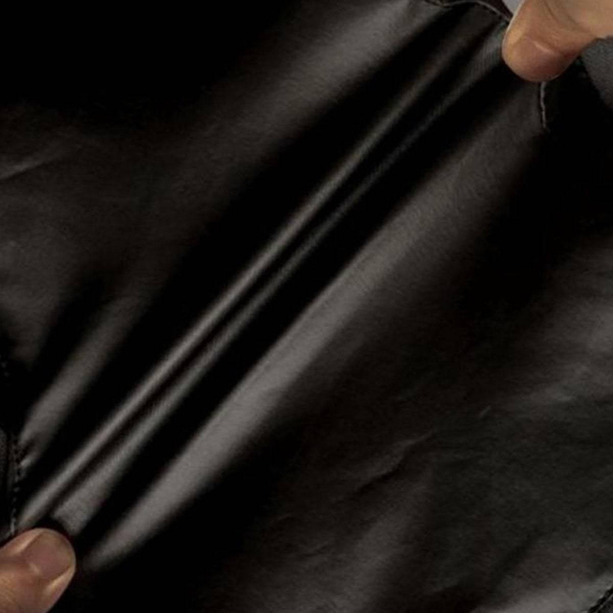 Women's Elegant Skinny Black PU Leather Pants w/ High Waist - American Legend Rider