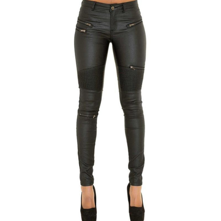 Women's Chick PU Leather Sexy Skinny Pants