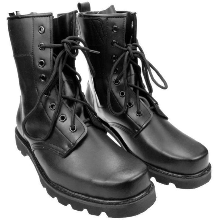 Lace-Up Biker Boots