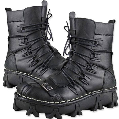 Badass Handmade Leather Boots, Size US 7-13.5, Brown, Black - American Legend Rider