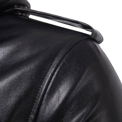 Hooded Leather Jacket - American Legend Rider