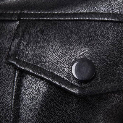 Hooded Leather Jacket - American Legend Rider