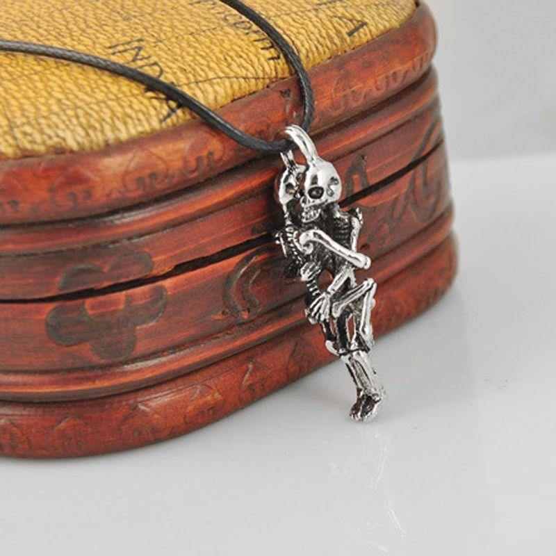 Infinity Skull Couple Necklace Hug Lover Necklace, Stainless Steel - American Legend Rider