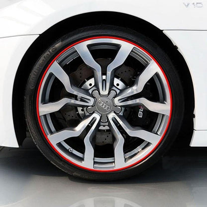 Wheel Hub Decal Sticker Reflective Stripes for 16/17/18 in Motorcycle & Car Rims - American Legend Rider