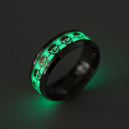 Glow-In-The-Dark Skull Ring - 50% Off - American Legend Rider