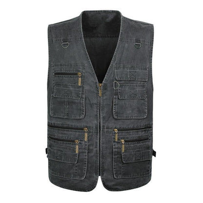 Multi-Pocket Casual Vest - American Legend Rider