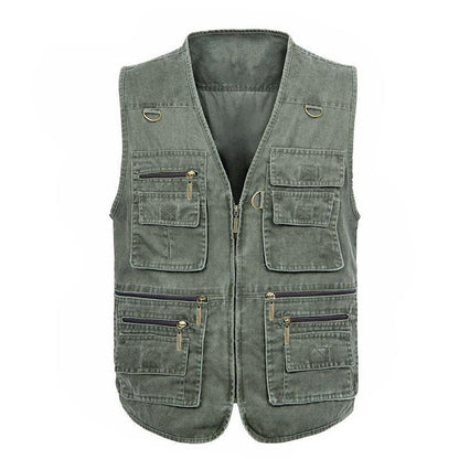Multi-Pocket Casual Vest - American Legend Rider