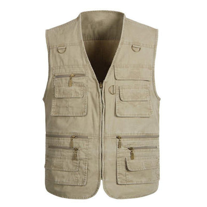 Multi-Pocket Casual Vest - American Legend Rider