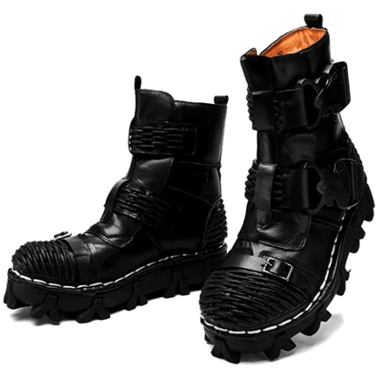 Handmade Western Cowboy Leather Boots, Black - American Legend Rider