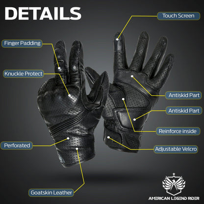 Premium Biker Gloves - American Legend Rider