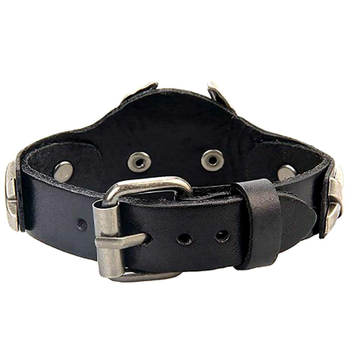 Badass Live To Ride Biker Leather Bracelet - American Legend Rider