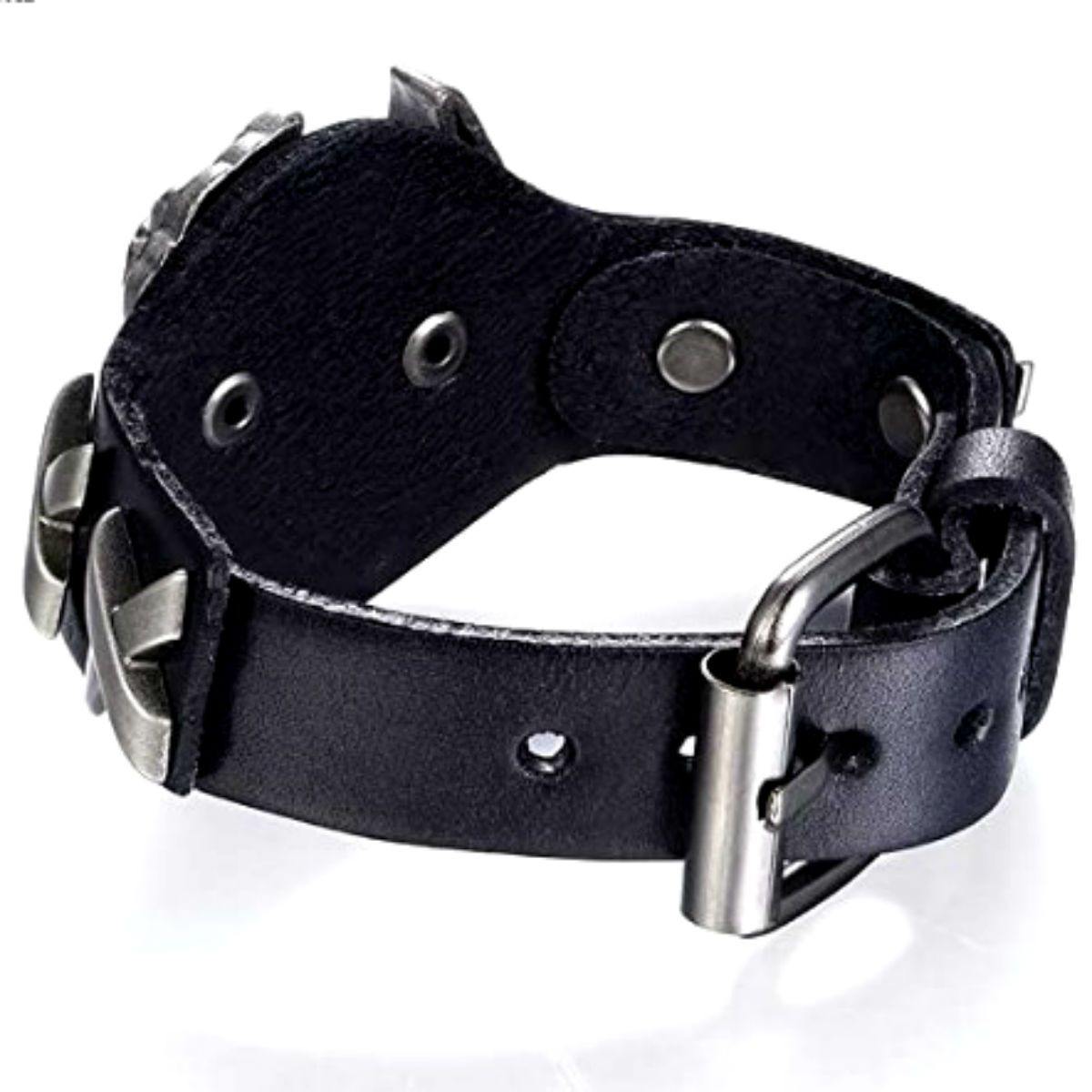Badass Live To Ride Biker Leather Bracelet - American Legend Rider