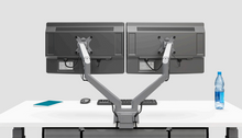Load image into Gallery viewer, Upcentric articulated dual monitor arm
