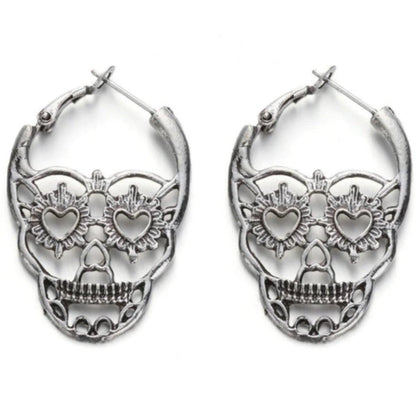 Gothic Skull Earrings - American Legend Rider